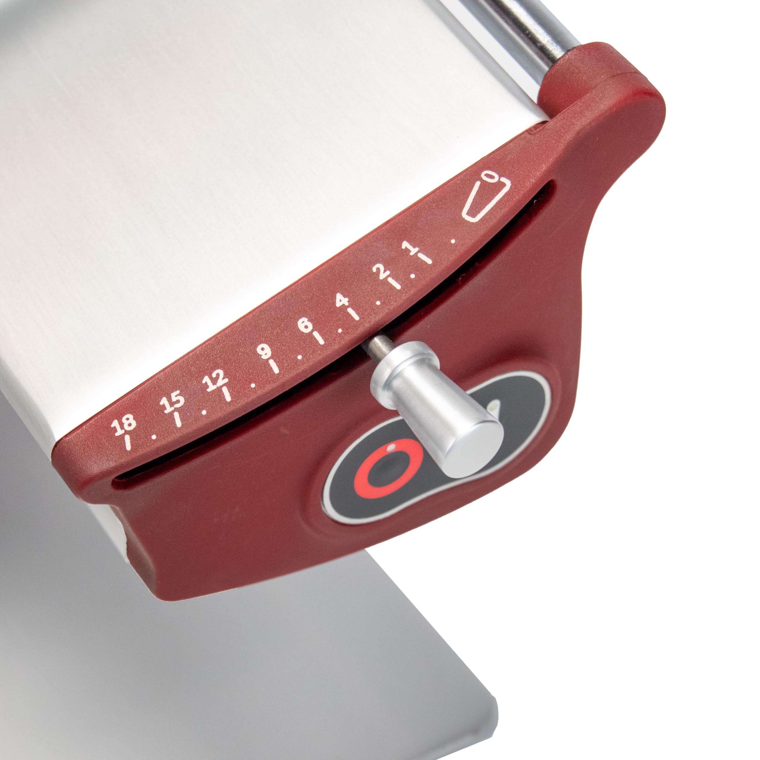 Berkel Home Line 200 Plus Affettatrice - Rosso Opaco - Elettrico & Compatto - Ideale per prosciutto, verdure e formaggi - Affettatrice di design con tagliere in legno di quercia fatto a mano