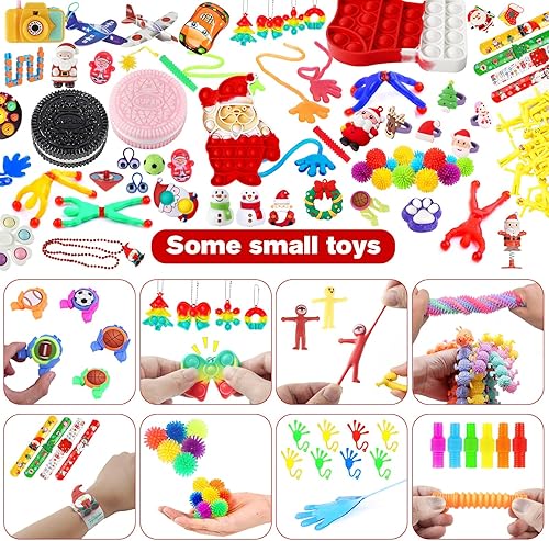 Miniatura 3 de Calendario de Adviento 2025, calendario de Adviento de Navidad, cuenta regresiva de 24 días, caja sorpresa de juguete de burbujas, paquetes de