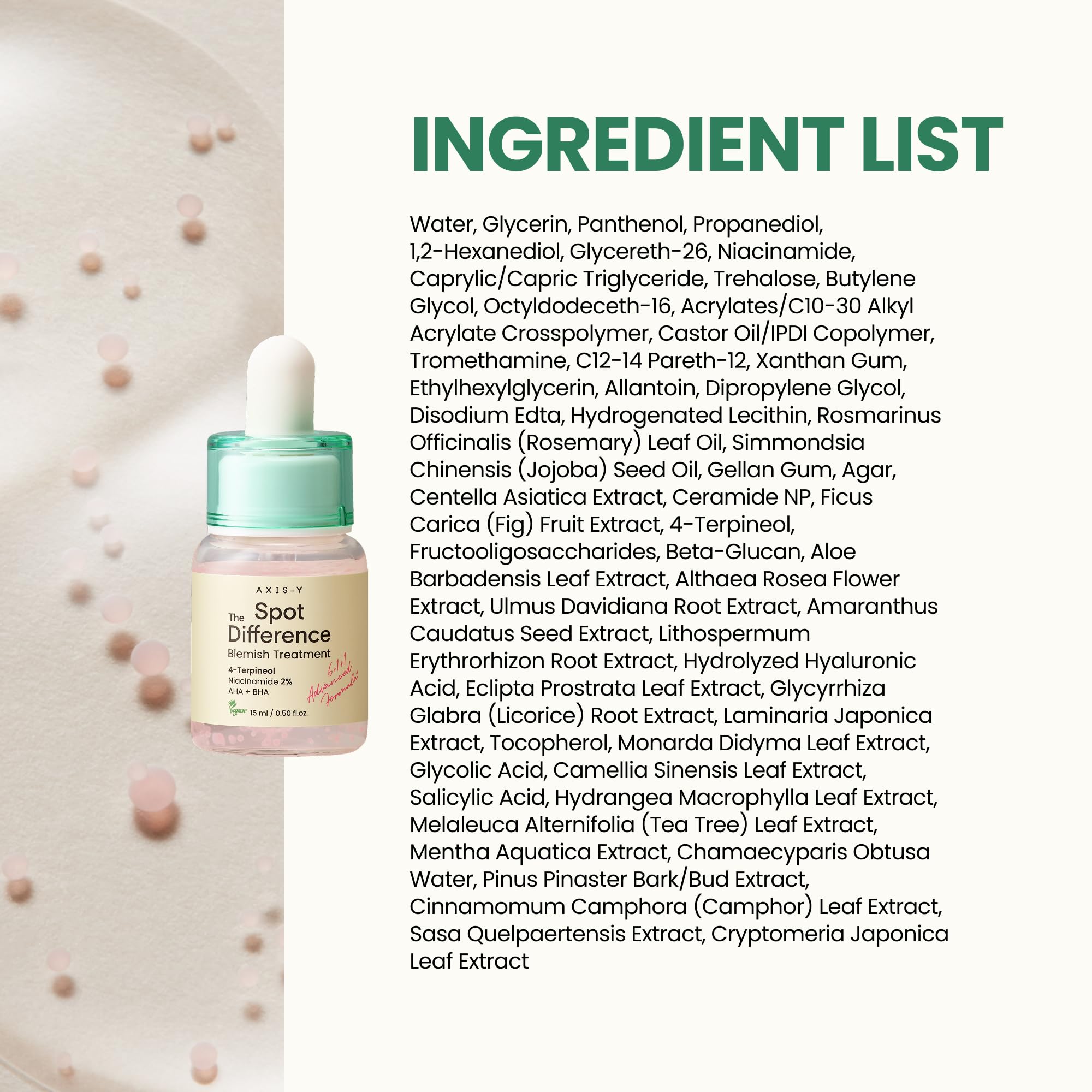 AXIS-Y Spot The Difference Blemish Treatment serum do skóry trądzikowej i skłonnej do niedoskonałości 15ml