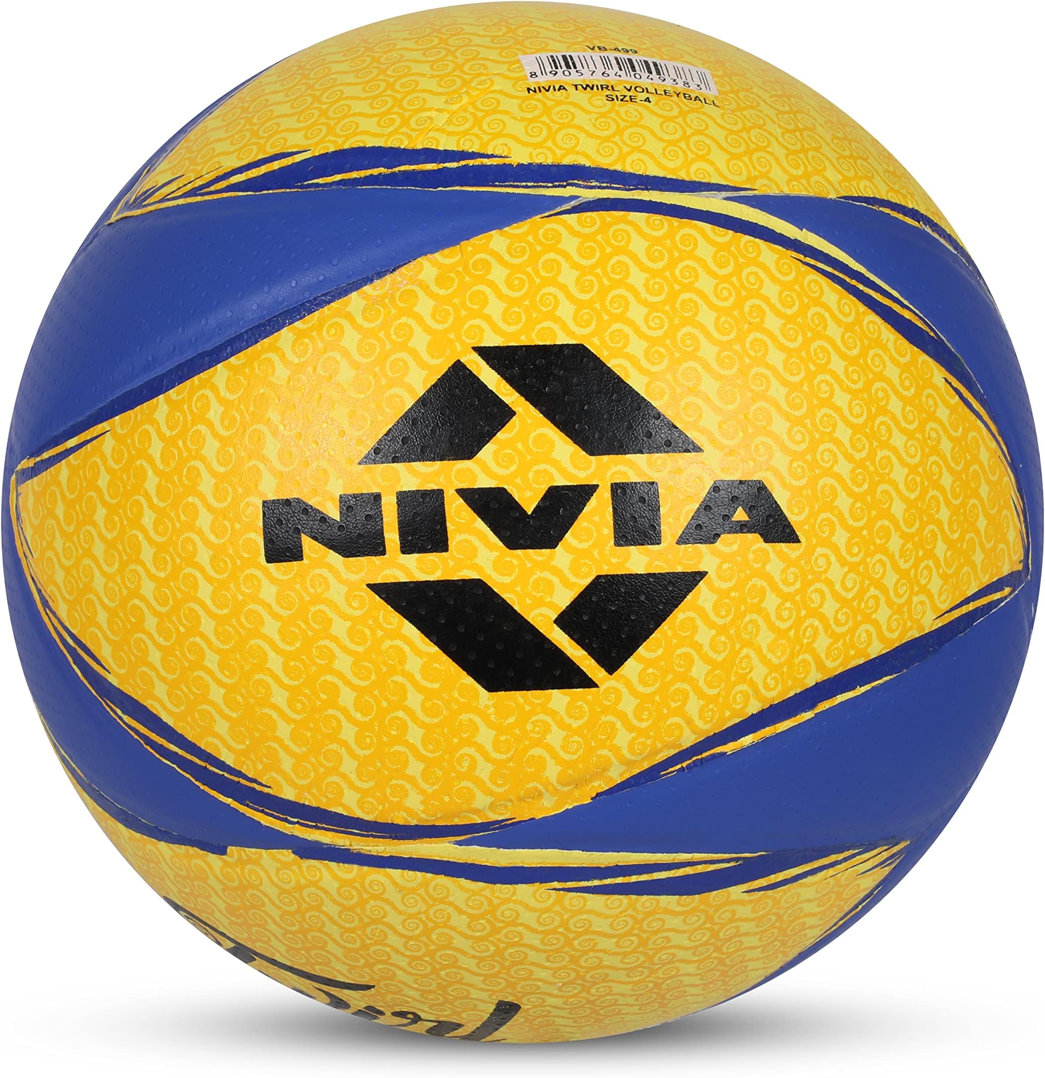 Nivia Twirl Volleyball Size-4 (Yellow/Blue)