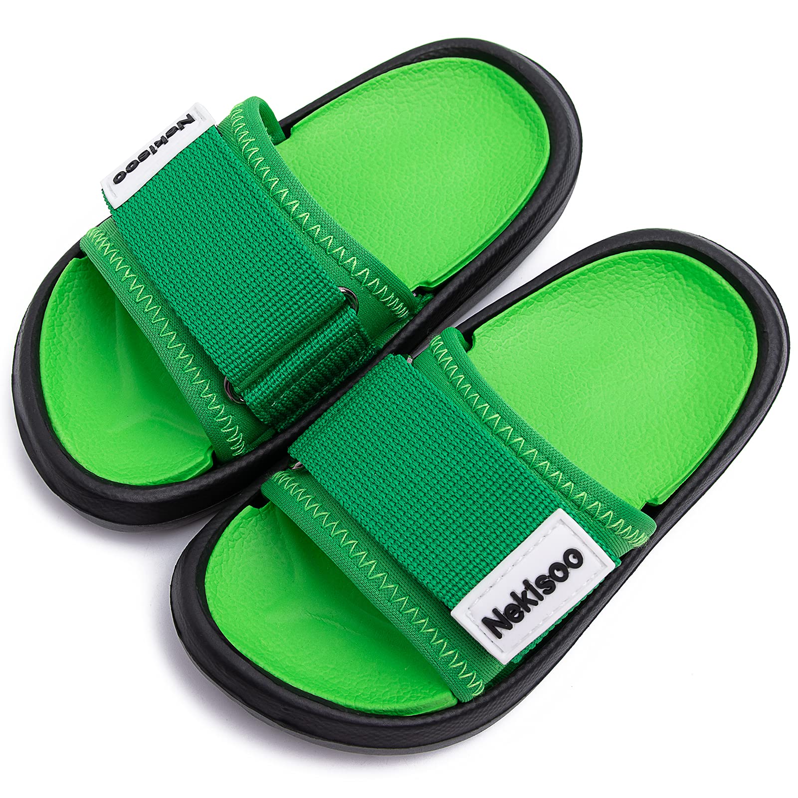 Toddler Little Kids Summer Sandals Non-Slip Boy Girl Slide Lightweight Beach Water Shoes Shower Pool Slippers