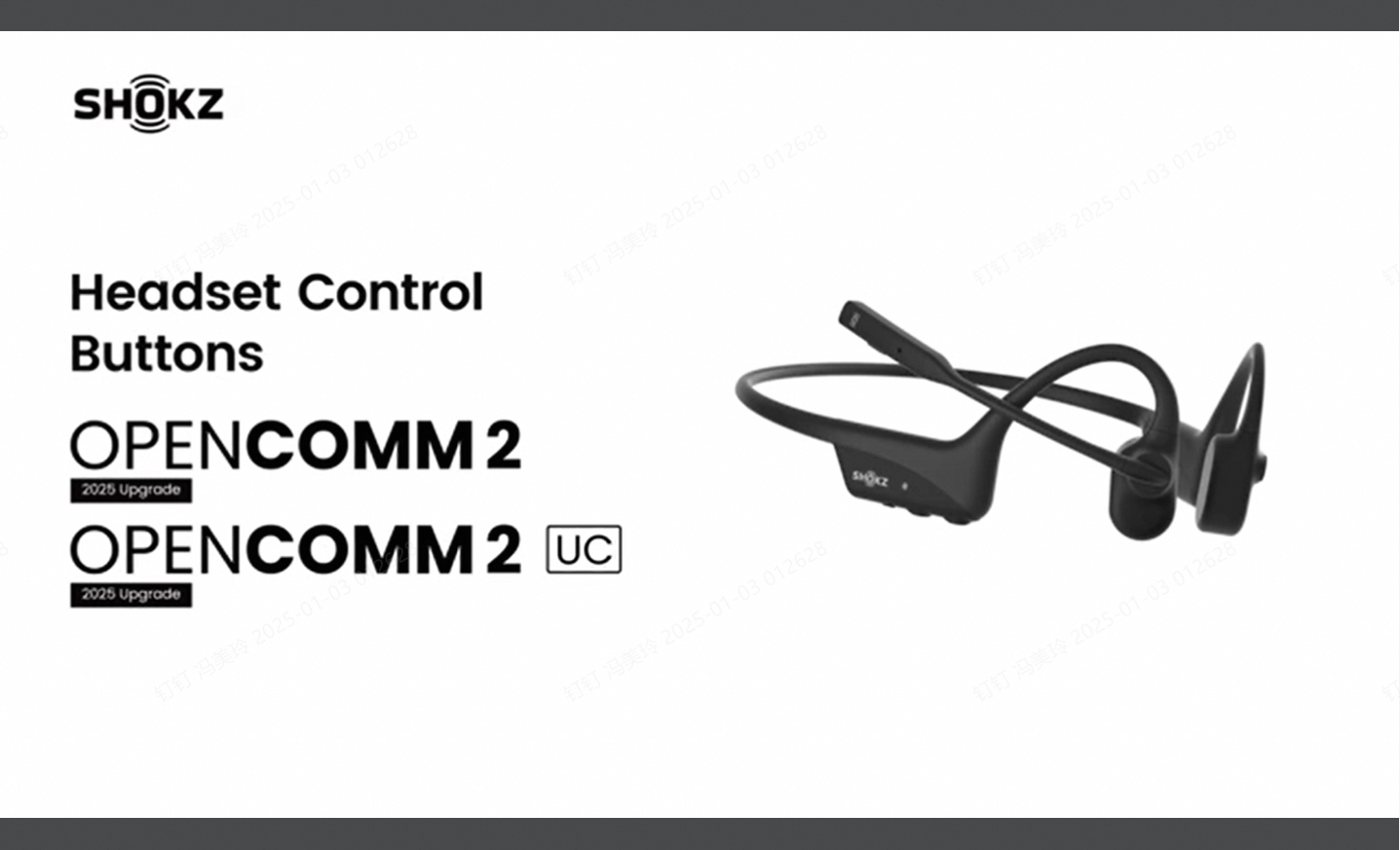 New OpenComm2 UC 2025 Upgrade - Open-Ear Wireless Computer Headset