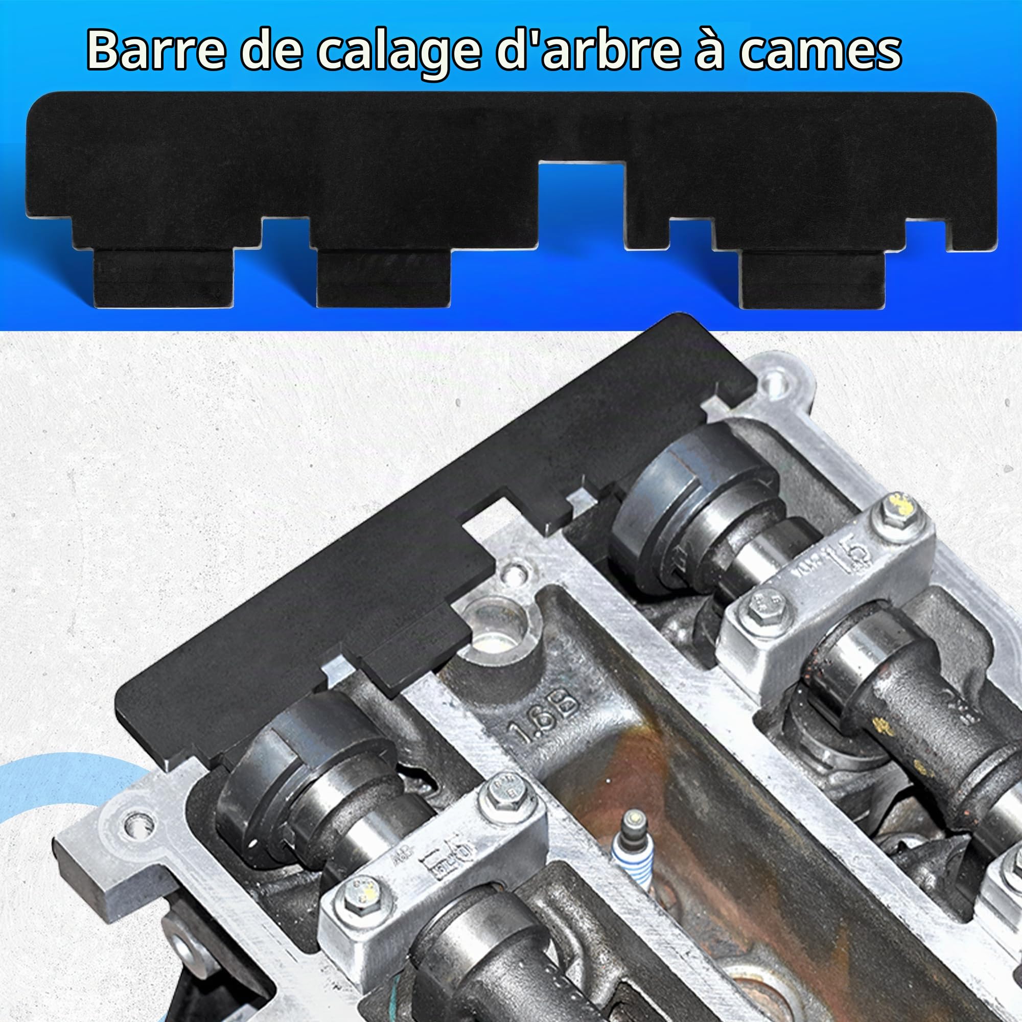 18 Pièces Kit Outils Calage Moteur Distribution,Outils Arbre à Cames de Verrouillage pour Ford Mazda 1.4 1.6 1.8 2.0 Di/TDCi/TDDi ECOBOOST 1.6 Ti-VCT 1.5/1.6 VVT,303-1097 303-1059 303-1552 303-393