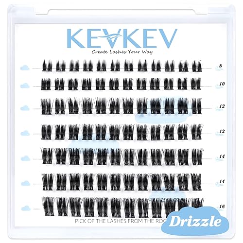 Extensiones de pestañas en racimo 84 piezas, pestañas en racimo para colocar uno mismo, extensiones de pestañas en racimo individuales, tiras finas