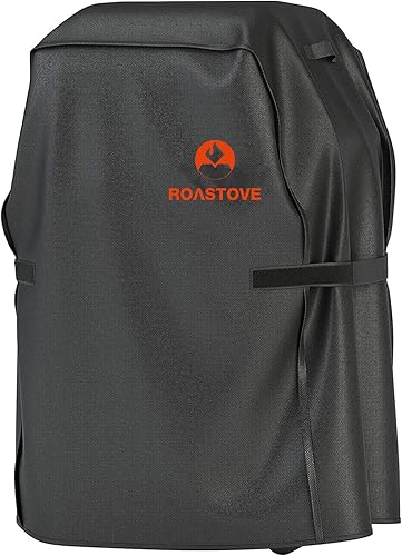 Roastove Funda para parrilla de barbacoa, 600D resistente tela Oxford para Weber, Brinkmann, Char Broil, etc. (resistente a los rayos UV, al polvo y