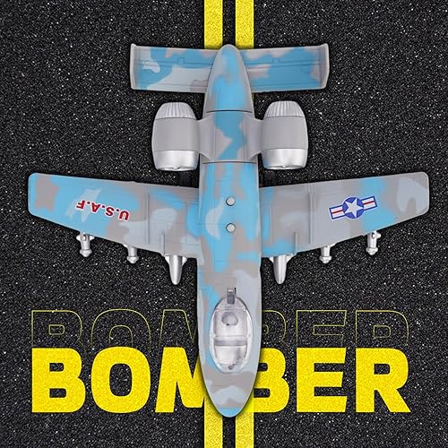 Miniatura 2 de Avión de juguete para niños, avión militar con luces y sonidos, juguete de avión de combate fundido a troquel para niños, regalo de 3 a 8 años,