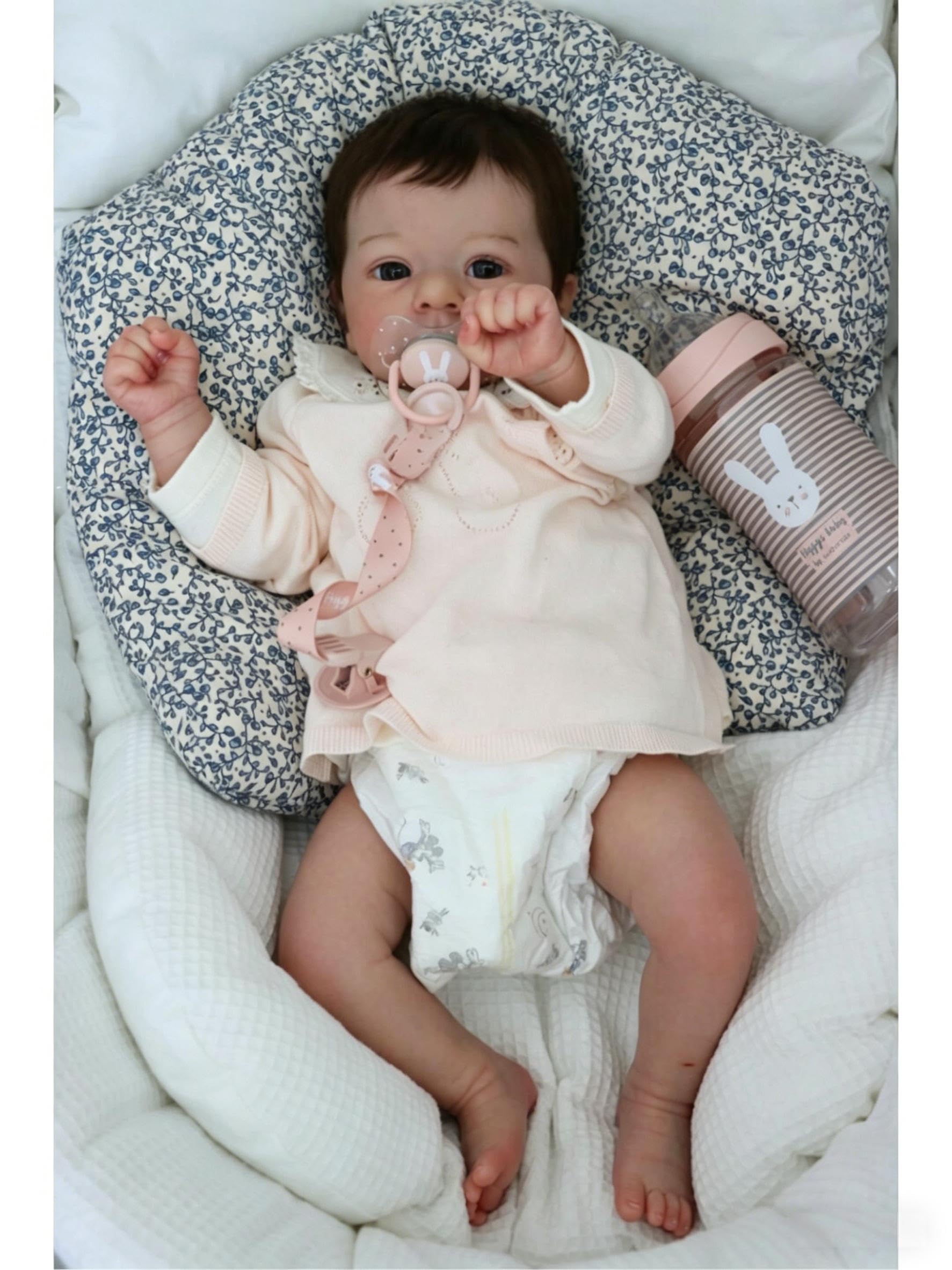 RXDOLL Realistyczne lalki Reborn Baby Dolls silikonowe na całe ciało, winylowe, 45 cm, anatomicznie poprawne lalki dla niemowląt, które wyglądają jak prawdziwe życie, zabawka dla dzieci, zabawka do