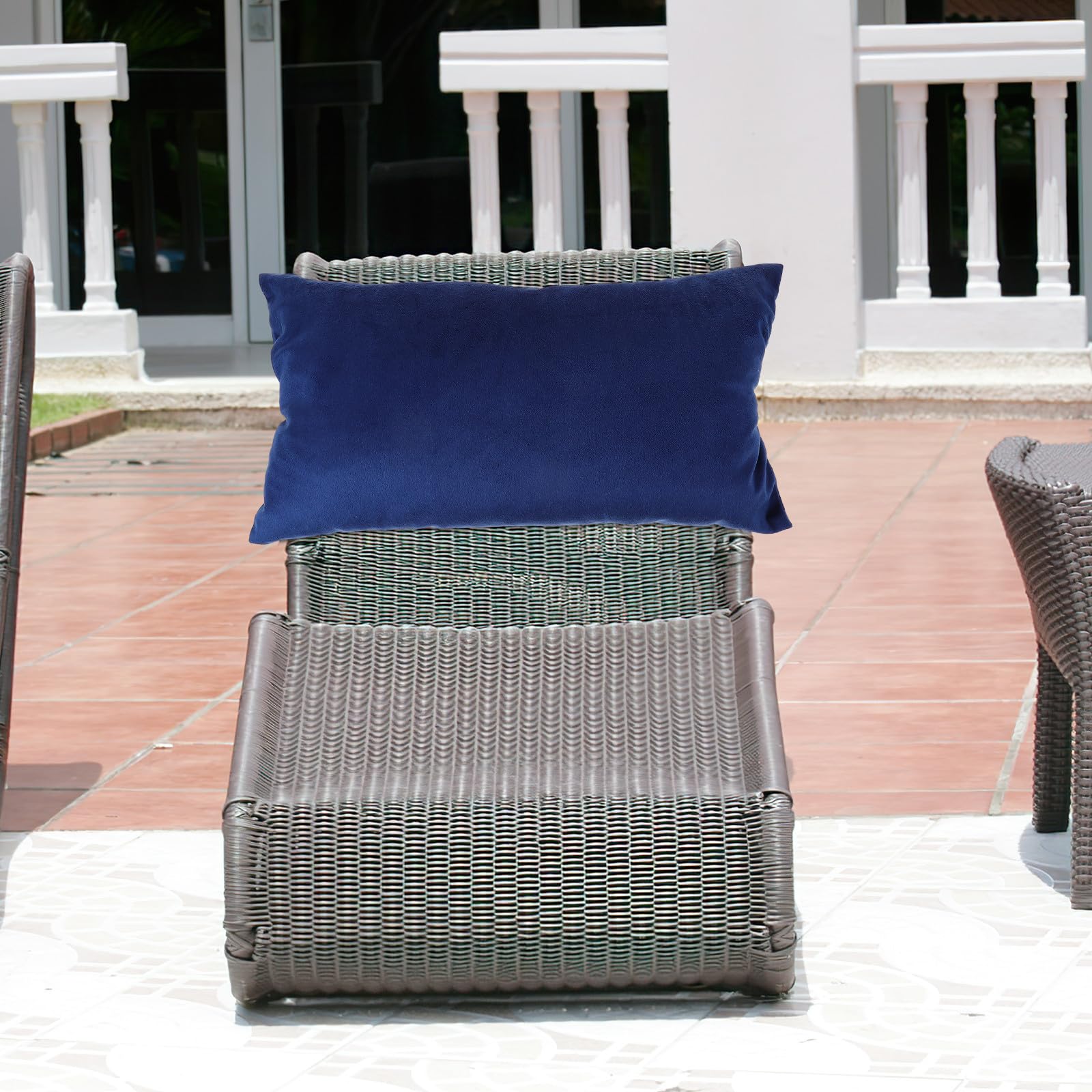 Cuscino Poggiatesta per Sedia Reclinabile Pieghevole, Imbottitura Ergonomica per Collo e Testa, Accessorio Elastico Adatto per Sedie da Giardino e Spiaggia