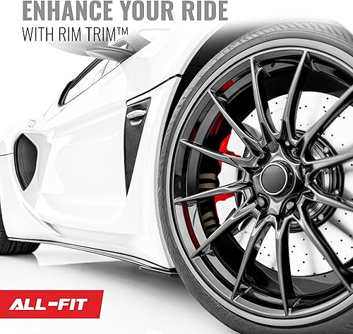 Vista 28 de All-Fit - Tiras de protección para llanta, para prevención de rozaduras, ajuste universal Negro