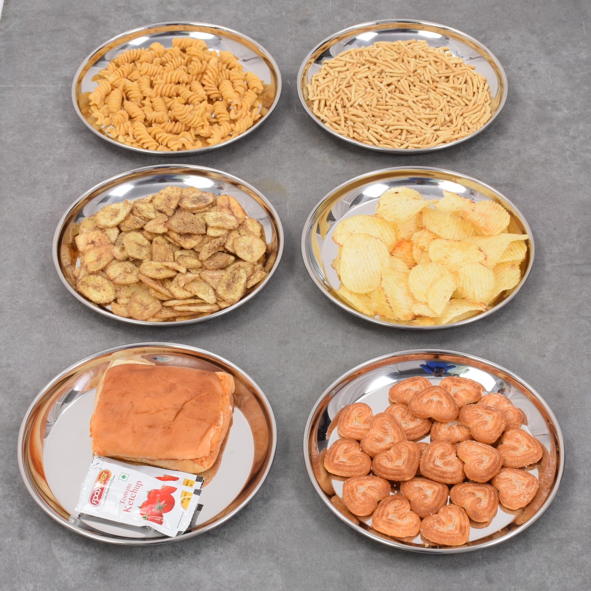 See full amazon price history chart for URBAN KRAFT Stainless Steel Breakfast Plates Set of 12 | Quarter Plates | High Grade Tiffin Plates | Small Nashta Plate | Steel Plates for Kids - Mirror Finish, Bpa Free Snacks Plates (Dia 20cm) URBAN KRAFT Stainless Steel Breakfast Plates Set of 12 | Quarter Plates | High Grade Tiffin Plates | Small Nashta Plate | Steel Plates for Kids - Mirror Finish, Bpa Free Snacks Plates (Dia 20cm) (B0CD823HTW) Amazon Price History, Amazon Price Tracker
