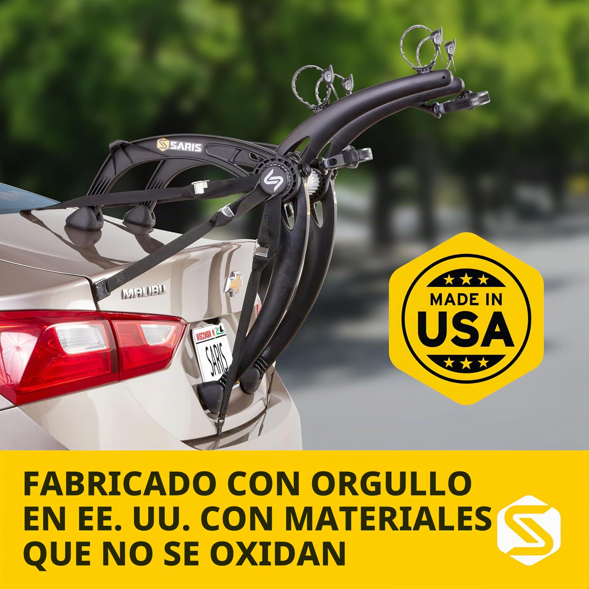 Saris Bones - Portabicicletas para Coche, Maletero o Enganche, Montaje de 2 a 4 Bicicletas