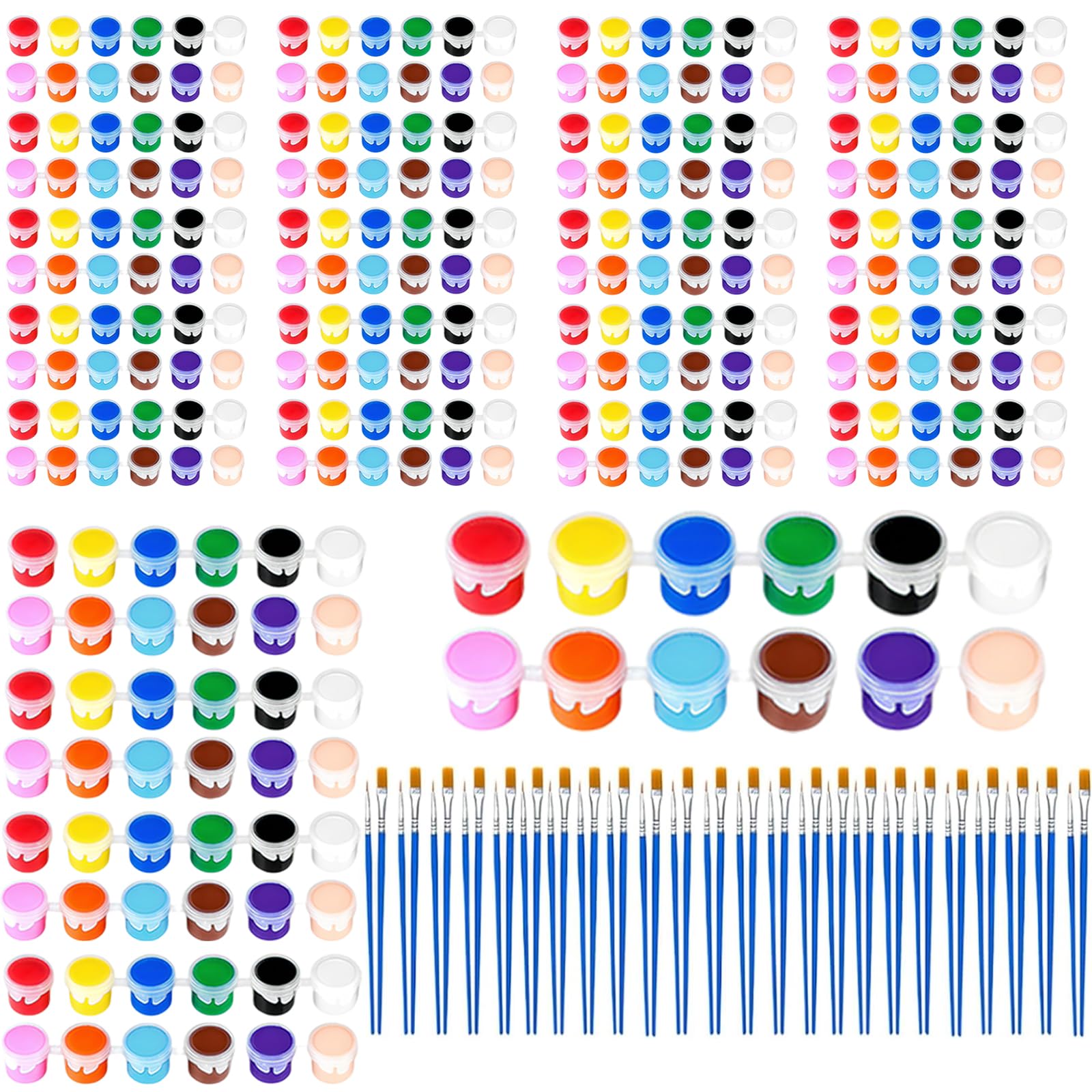 Celepen 24-Pack Mini Acrylic Paint Set