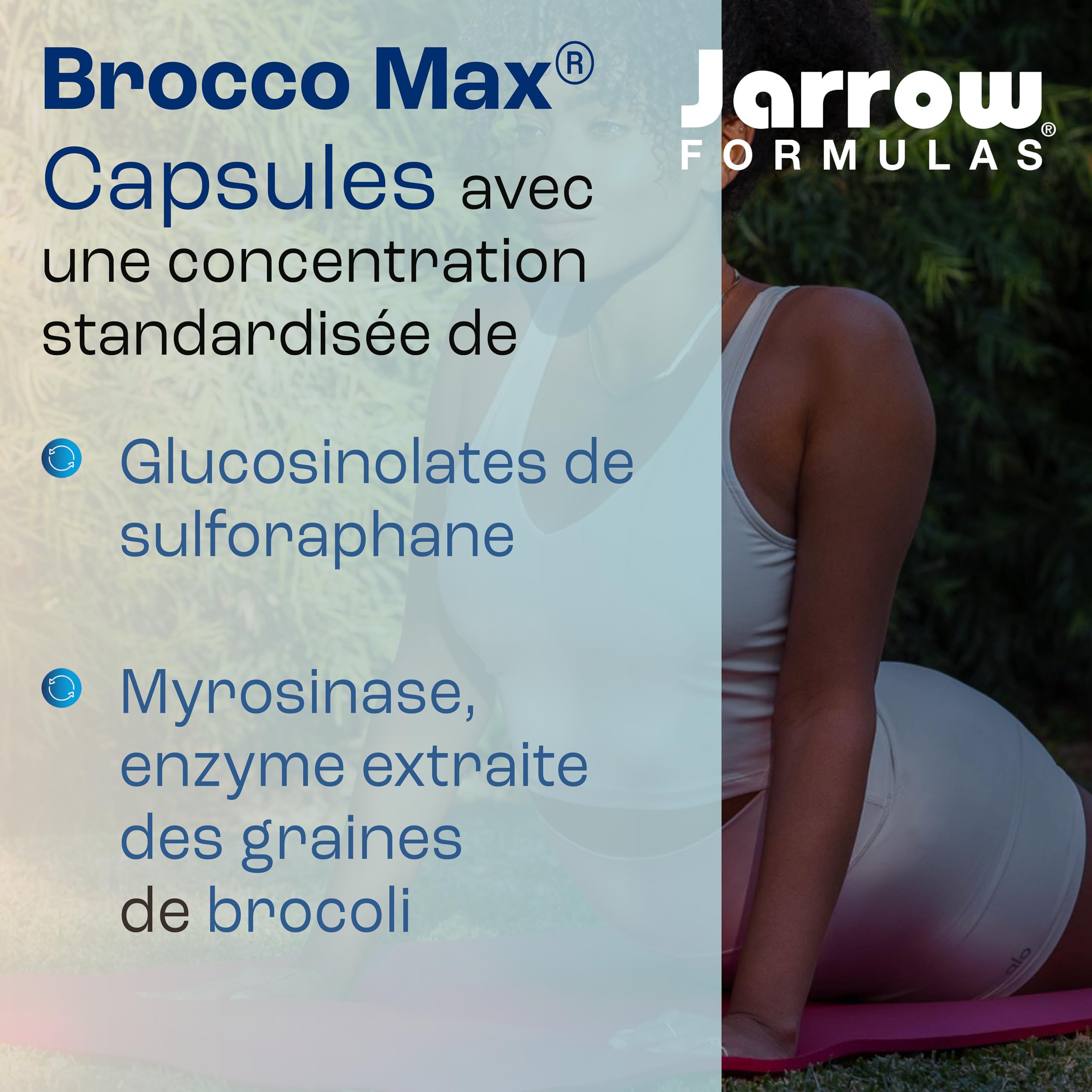 Jarrow Formulas, BroccoMax, avec Extrait de Graines de Brocoli, 120 Capsules végétaliennes, Végétarien, Sans Gluten, Sans OGM