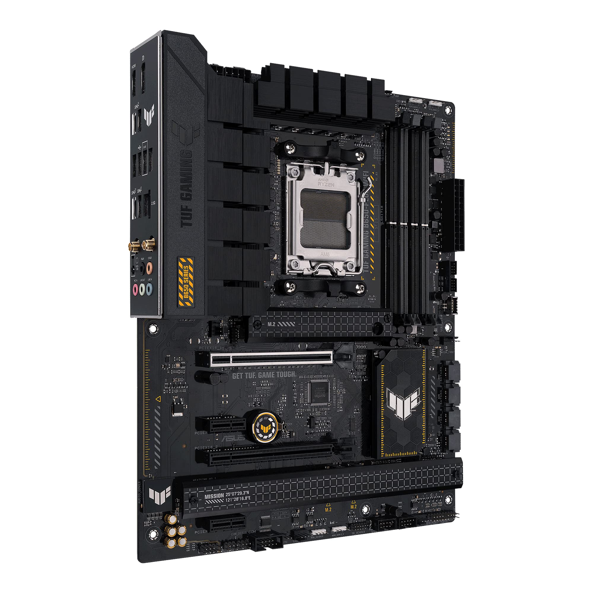ASUS TUF Gaming B850-PLUS Mainboard Sockel AMD AM5 (AMD B850, ATX, PCIe 5.0, WiFi 7, 2X M.2, Aura Sync)