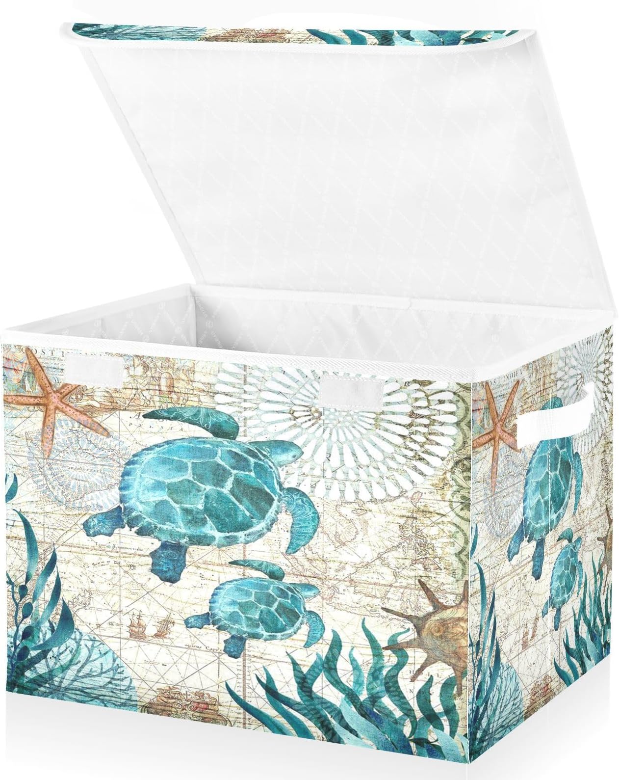 Amazon.com - Kigai Beach Shells Foldable Storage Bin Cube Organizer ...