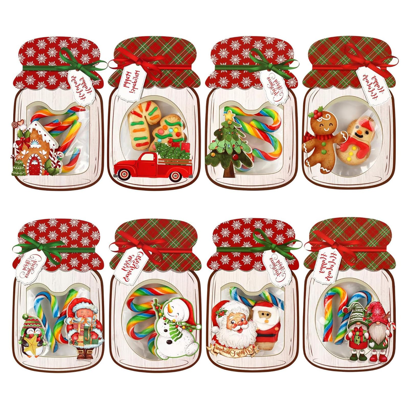 Hsioluted Individualized Christmas Greeting Layouts Set Bricklayer Jar Shape Artisanal Art Materials for Celebratory Season Crafting and Gifting Field Glasses Holiday Handicrafts