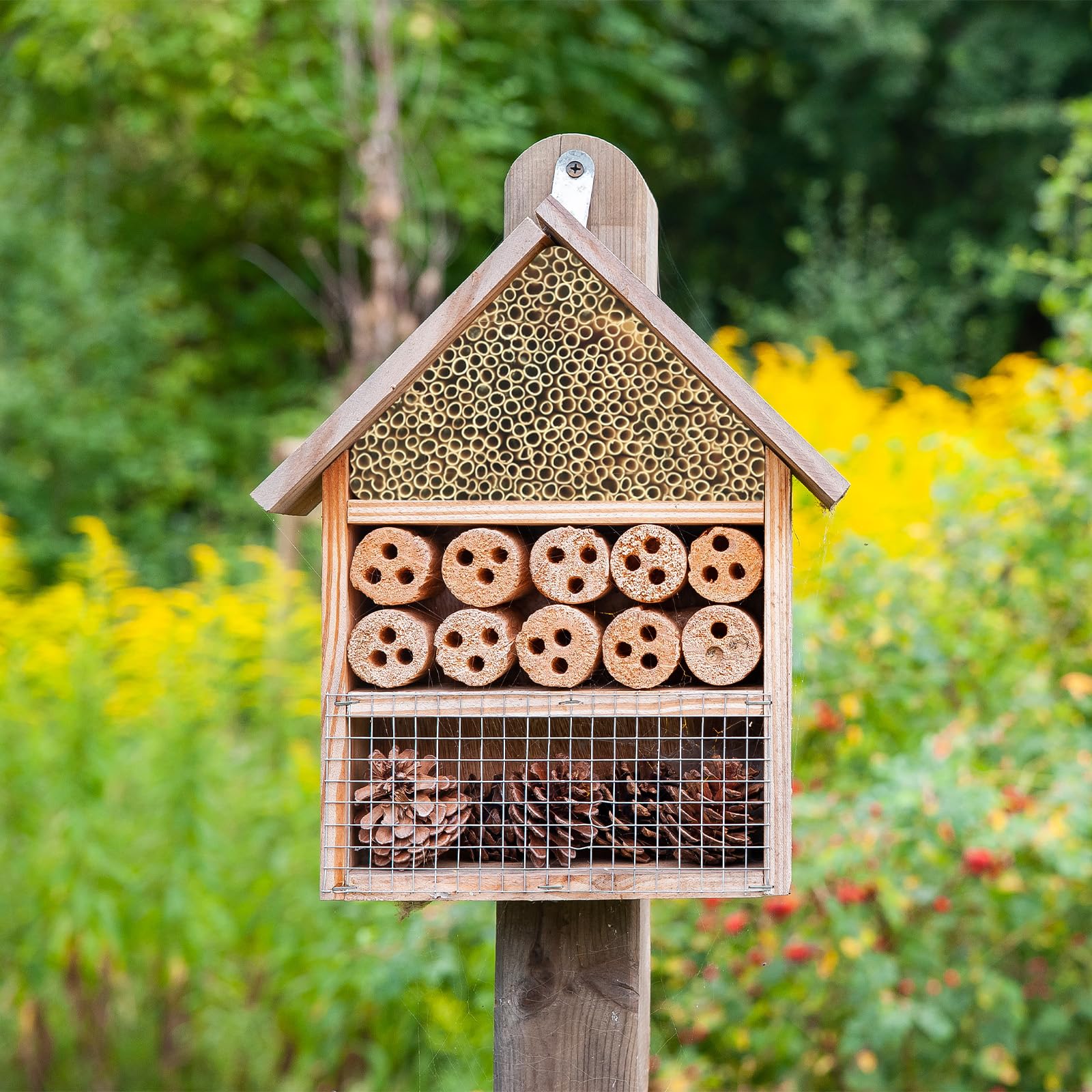 BEESI Nestbuizen voor wilde bijen, diameter van 6 en 8 mm, waterafstotend, duurzaam, nesthulp, accessoires, vulmateriaal voor insectenhotel, 1200 stuks