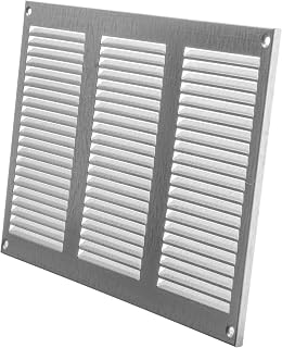 12" x 8" Inch Galvanized Air Vent Cover - Steel Return Air Grilles - for Ceiling and Sidewall - HVAC - with Insect Protection Screen (11.81''x7.87'' Inch, Galvanized)