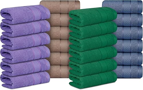 Miniatura 14 de Casa Lino Toallas faciales y paños de lavado corporal para ducharse, paños de lavado 100% algodón para baño, juego de paños altamente absorbentes