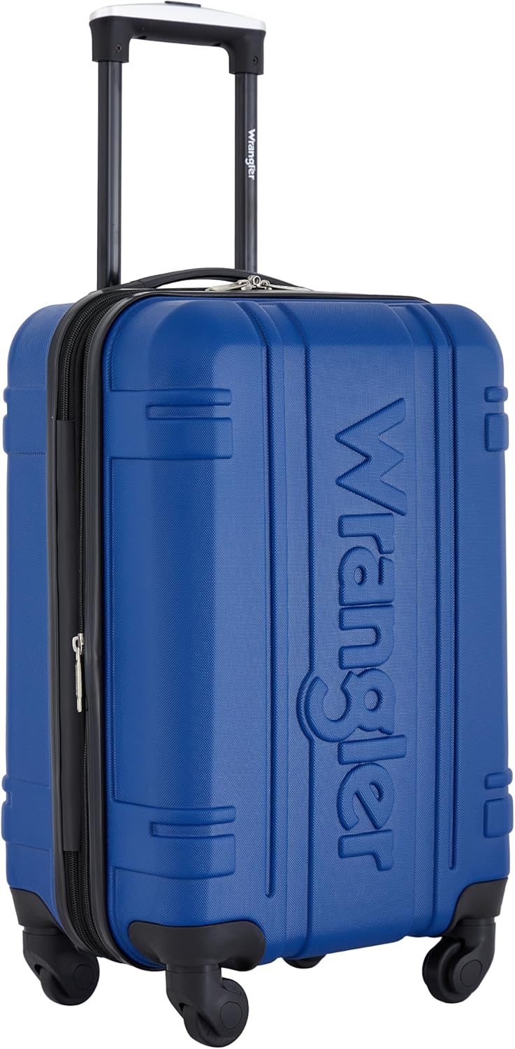 Wrangler 20" Astral Hardside Carry-On Luggage, Classic Blue - Image 2