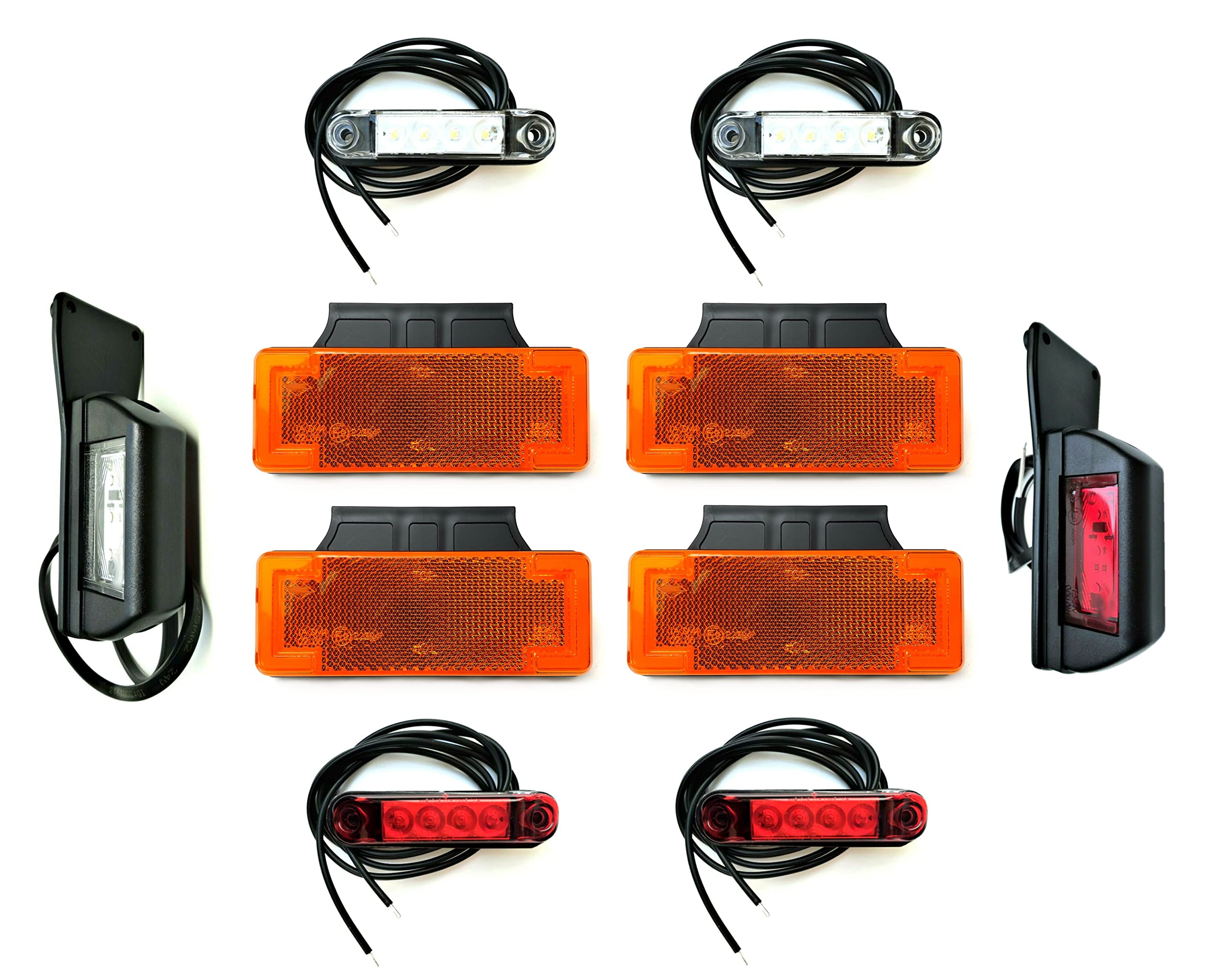 10x LED Umrissleuchte Seitenleuchte Begrenzungsleuchte für Lieferfahrzeuge, Lieferwagen SET