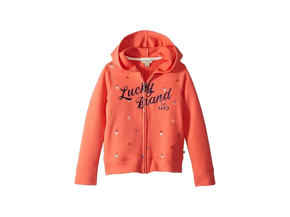 

Lucky Brand Kids Greta Hoodie (Little Kids) (Porcelain Rose) Girl's Sweatshirt
