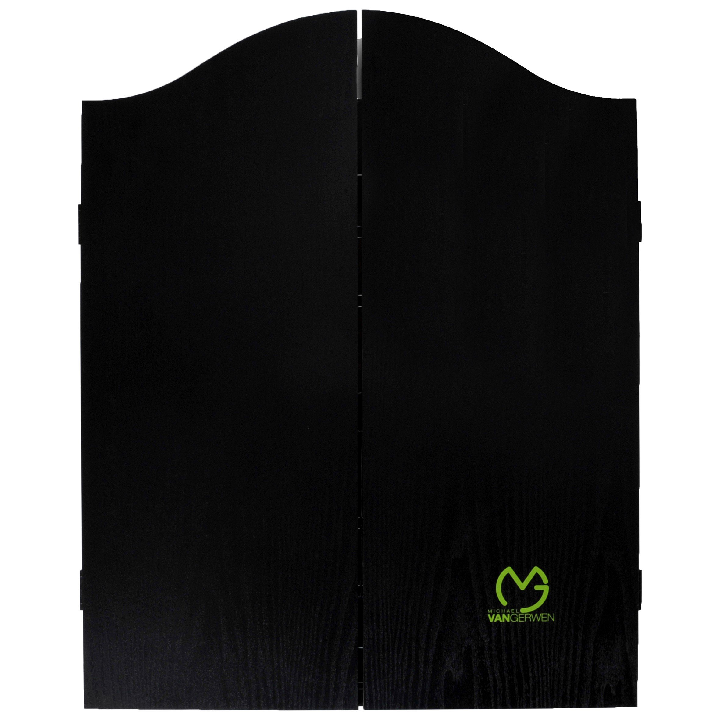 XQMAX Home Dart Center Michael van Gerwen, inkl. Sisal Dartboard, 6 Steel Dart, Kreide und Wischer