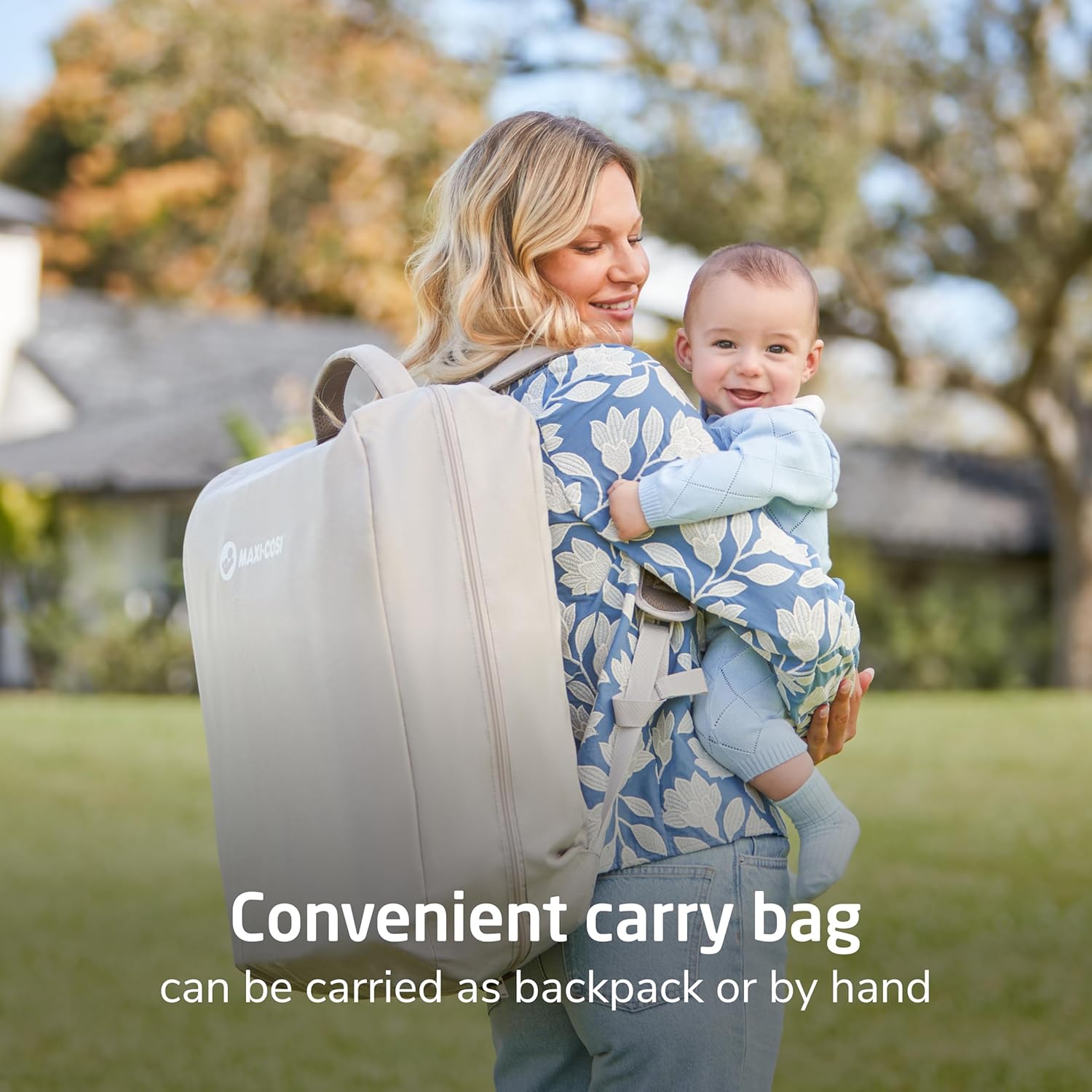 Maxi-Cosi Calao Travel Playard, Infant Bassinet, Toddler Playpen, Portable, Lightweight, Foldable, Easy Setup, with Carry Bag, Breathable Mesh, Truffle