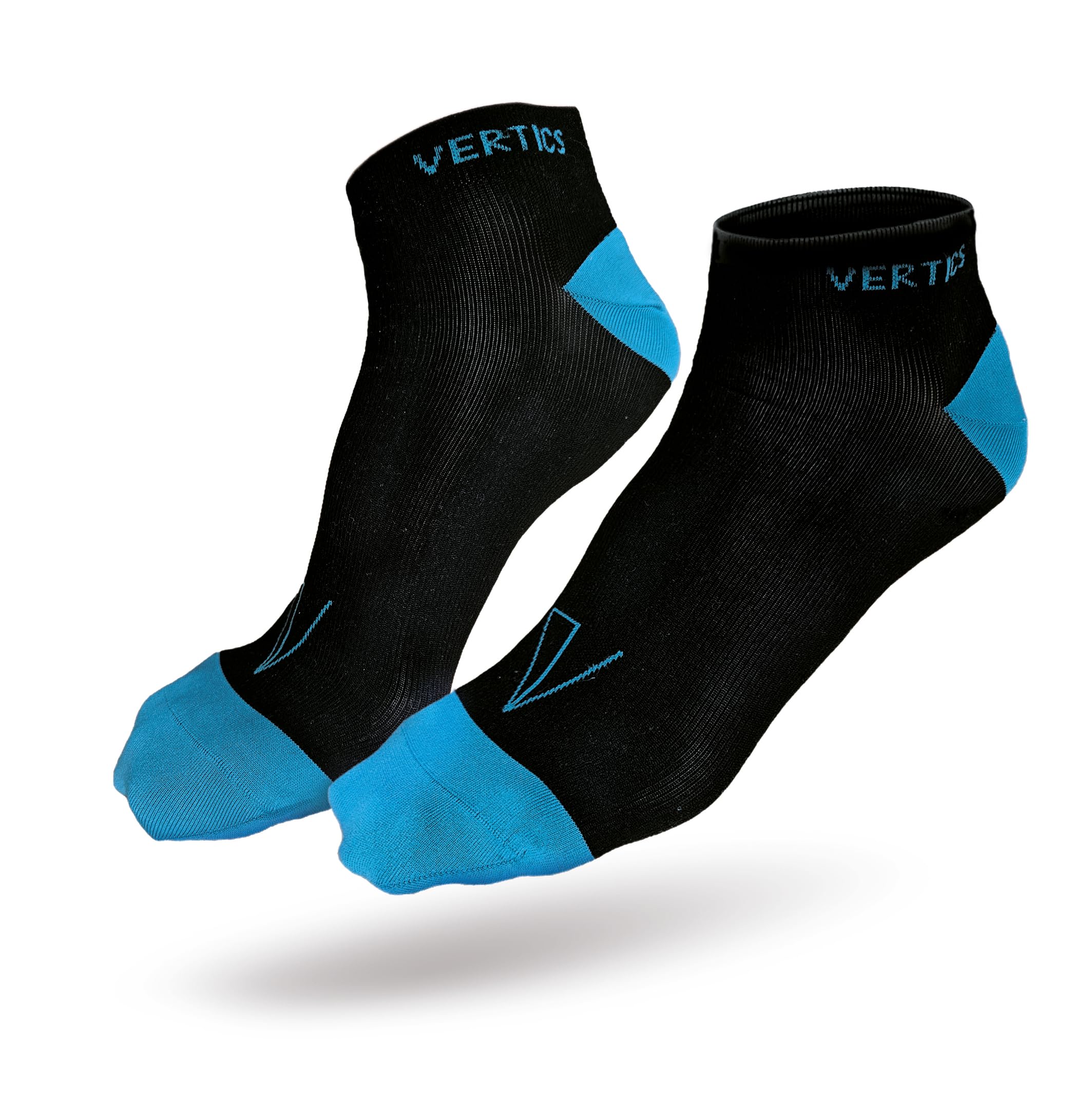 Vertics Unisex Black/Blue Climbing Socks, 39-42