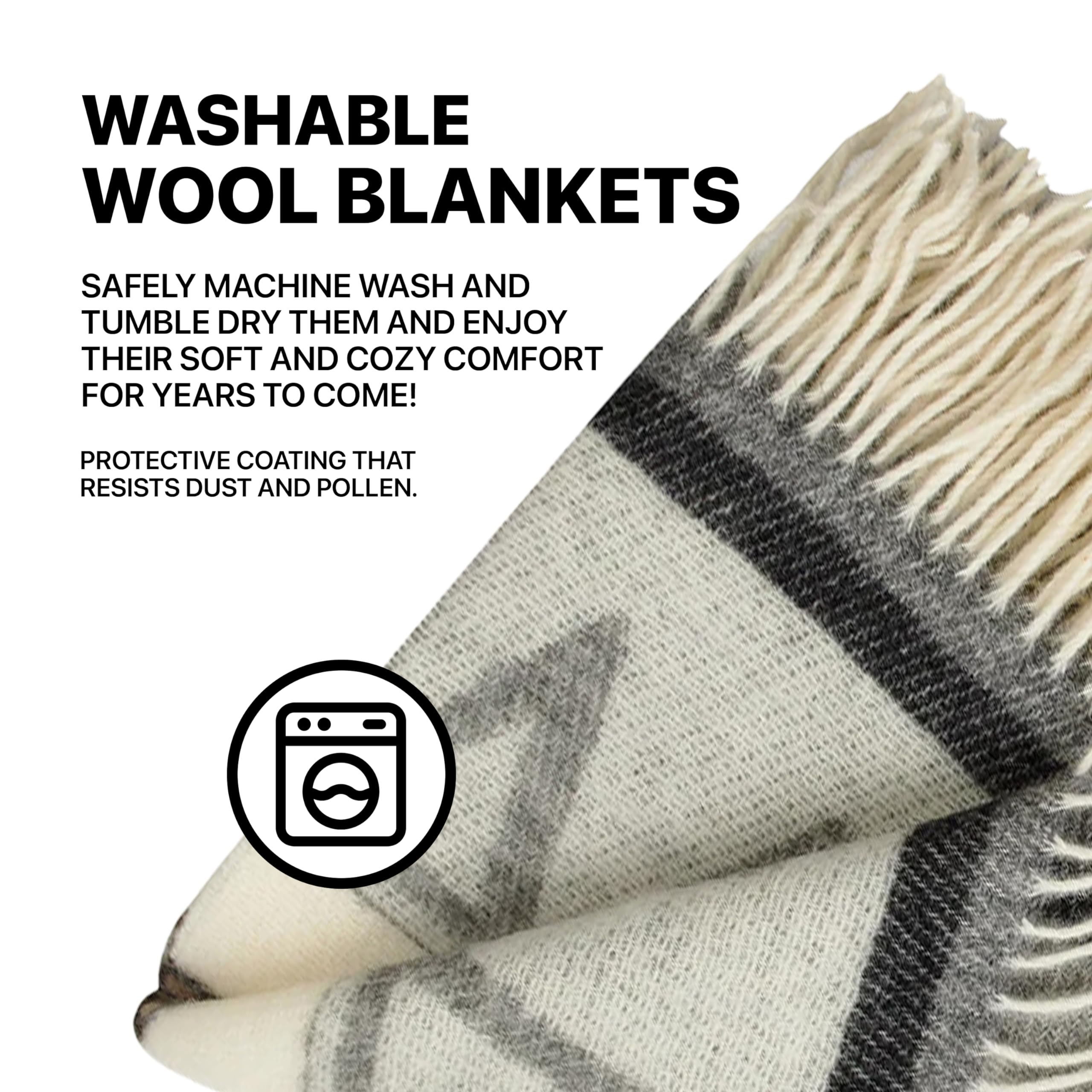 Cozy Wool Blanket | 100% Virgin Wool from New Zealand | Perfect