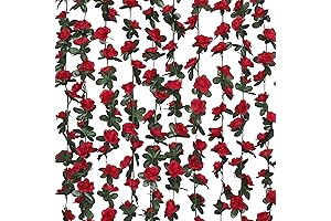 MARTINE MALL Red Rose Flower Garland: A Blooming Touch for Any Occasion