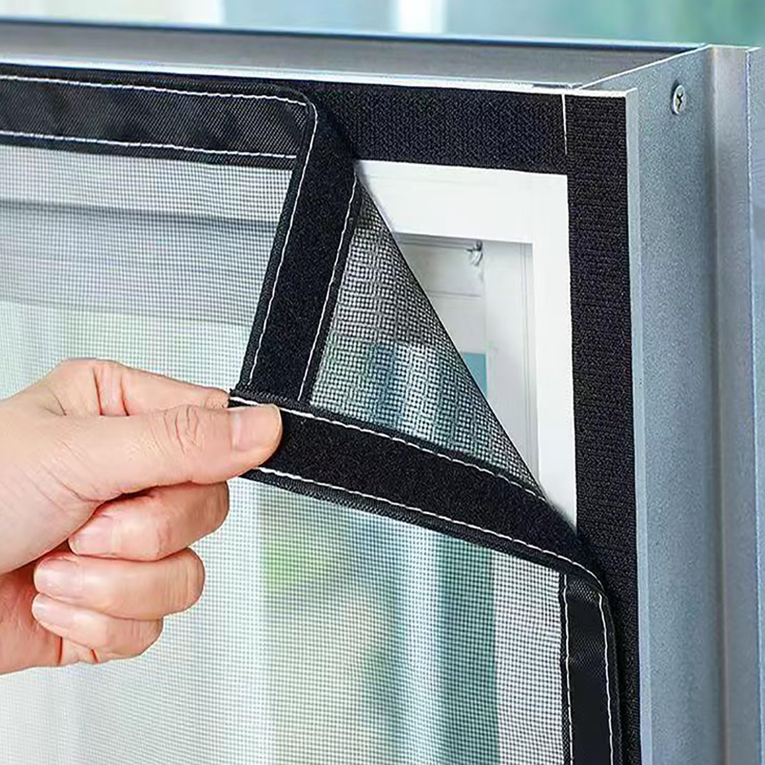 50x150cm Zanzariera per Finestre, Protezione Anti Insetti per Finestra, Kit Protezione Anti Zanzare con Nastro Autoadesivo