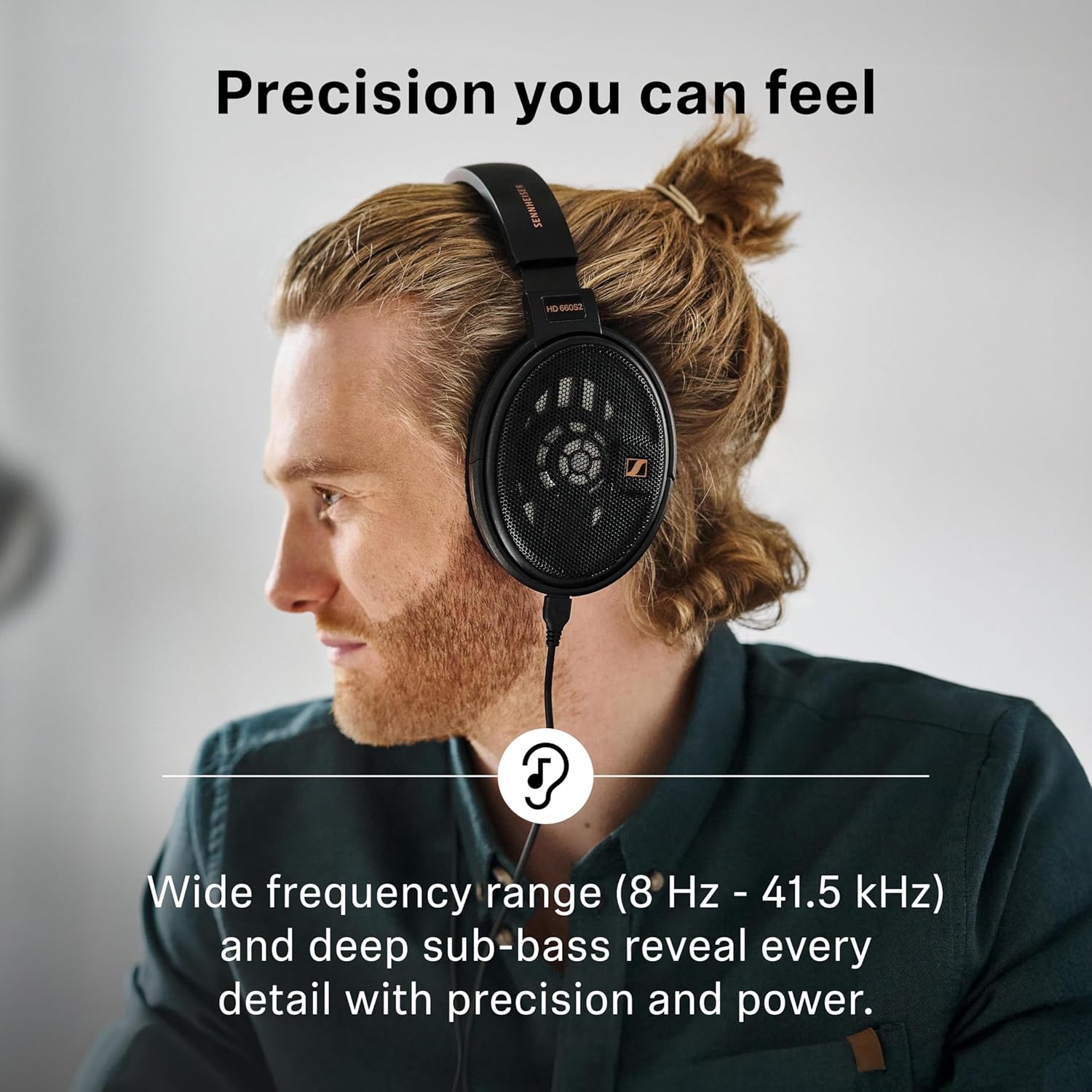 Sennheiser HD 660S2 - Audiophile Open-Back Over-Ear Headphones with Deep Bass Extension and Refined Acoustic Performance, Headphones for PC, Music, Gaming, Podcasts, Premium Black - Image 2