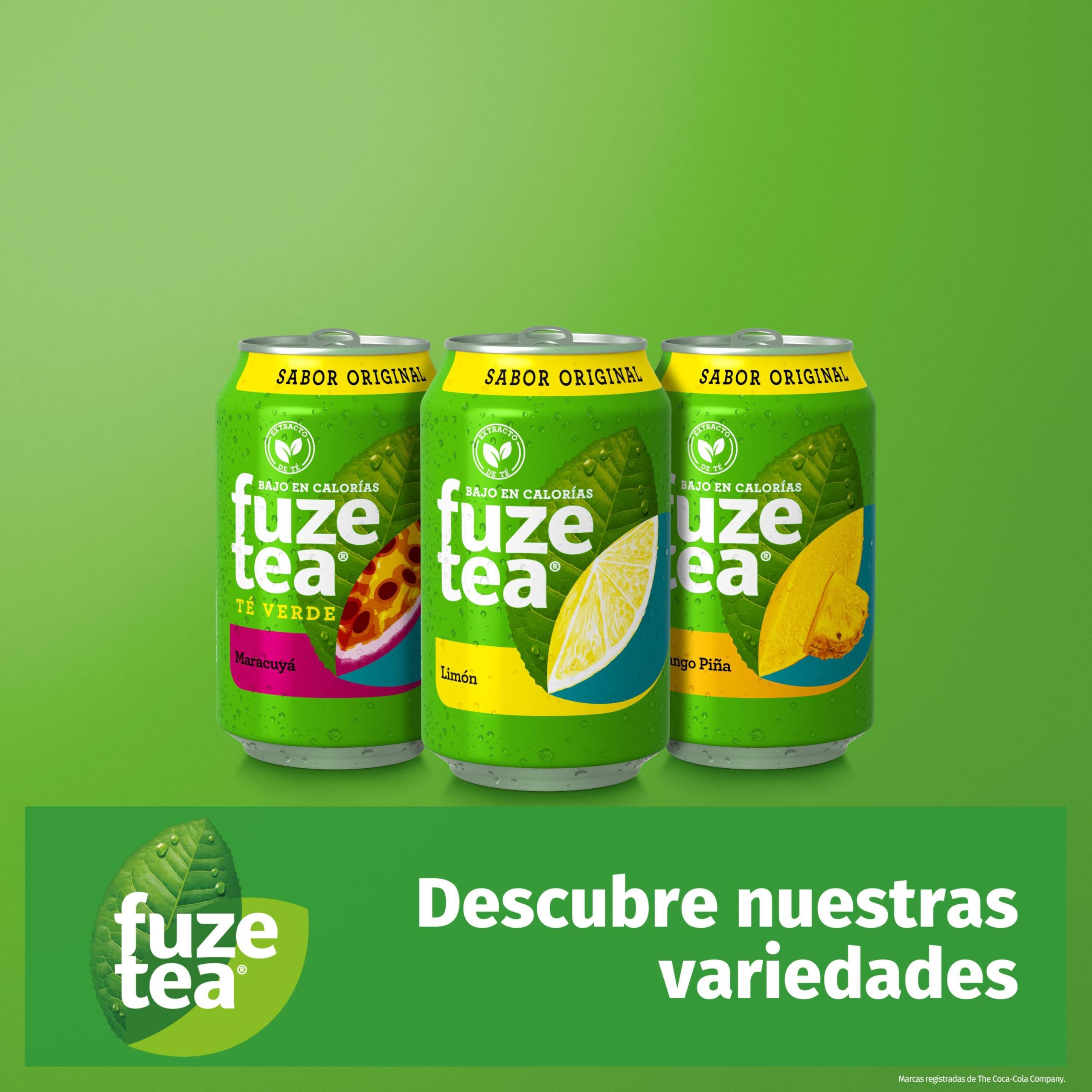 Fuze Tea Té verde Maracuyá Bajo en calorías 1,5 L Pack 6