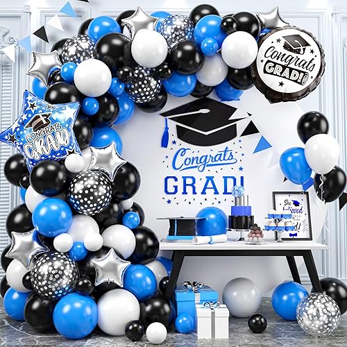 Miniatura 55 de Arco de globos de dinosaurio azul, verde y naranja, 121 unidades, cumpleaños de niños, decoraciones de baby shower Verde Naranja Azul