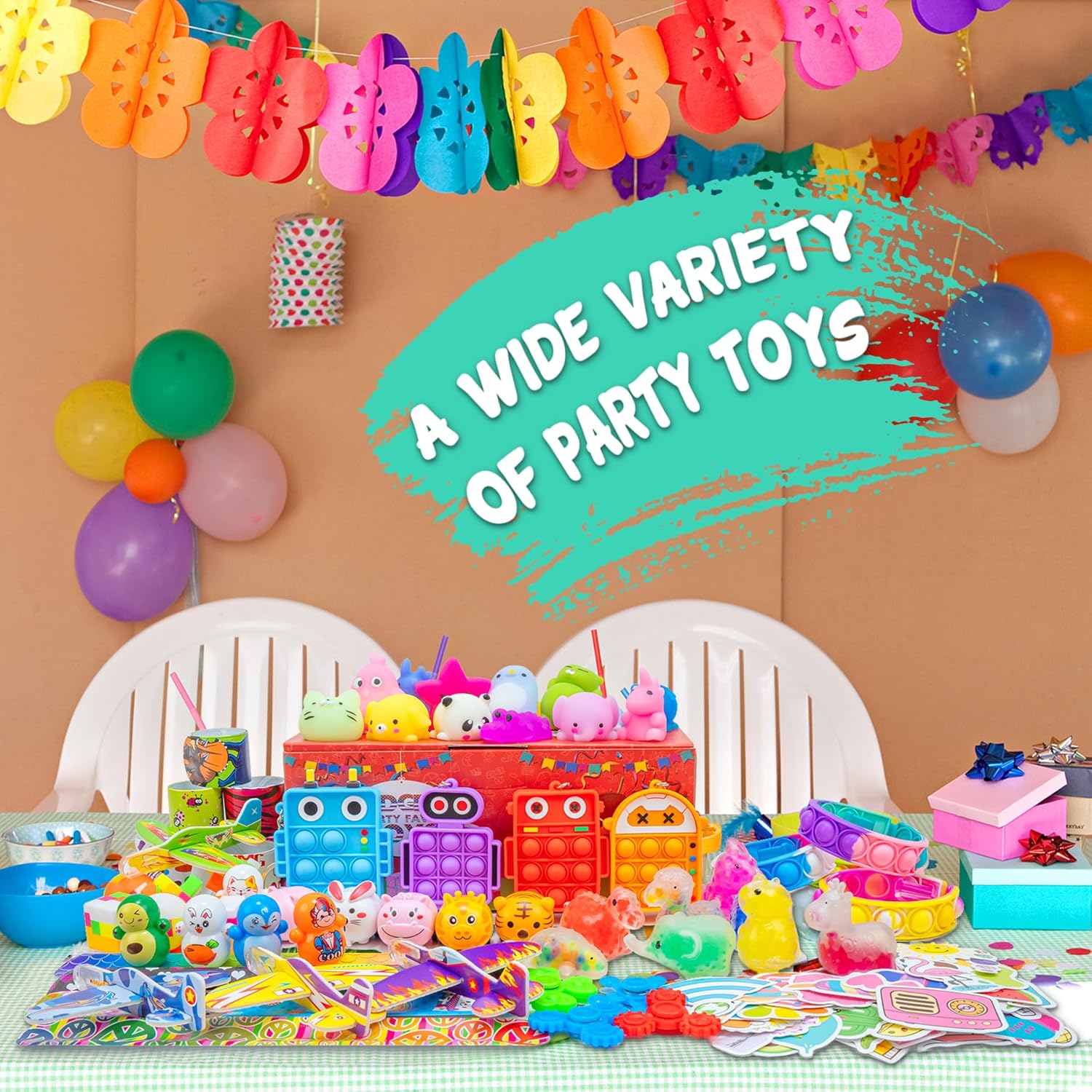 115 PCS Premium Party Favors Toy for Kids 4-8-12, Treasure Box Toys, Goodie Bags Stuffer, Prize Box Toys, Birthday Gifts, School Classroom Rewards, Treasure Chest, Carnival Prizes image 4 of 9 B0CCVDMZQV