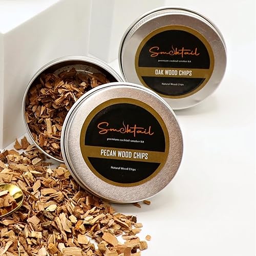 Miniatura 2 de Paquete variado de virutas de madera para ahumar cócteles, paquete de 4 unidades, repuesto de virutas de madera para ahumadores de cócteles,