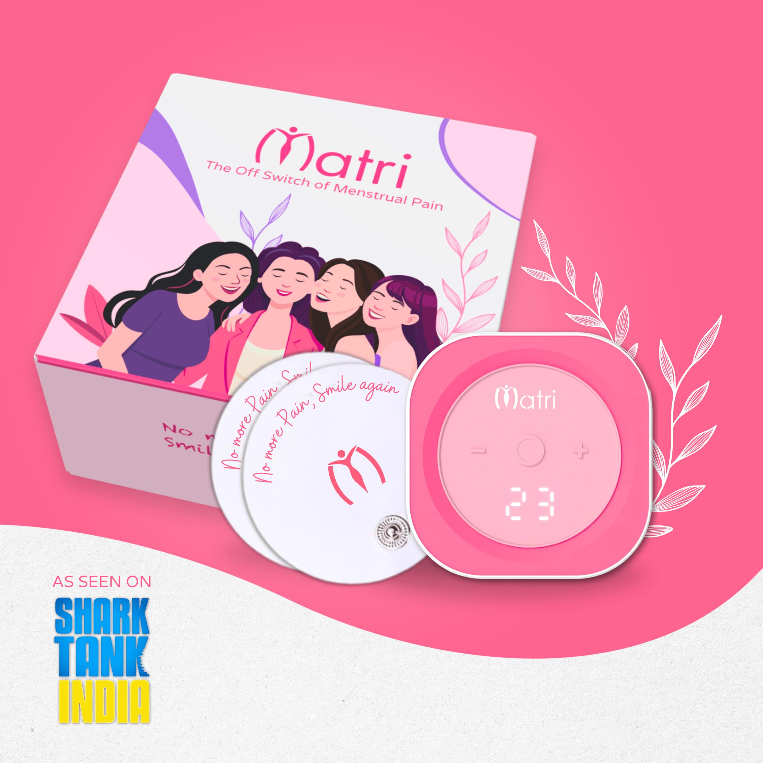 Matri Period Pain Relief Device - Advanced TENS Technology for Instant Menstrual Pain Relief, Wearable & Drug-Free Cramp Relief, Rechargeable & Non-Invasive, Portable Solution for Women’s Comfort, 18-Month Warranty, As Seen on Shark Tank (B0CTXM89G8) Amazon Price History, Amazon Price Tracker