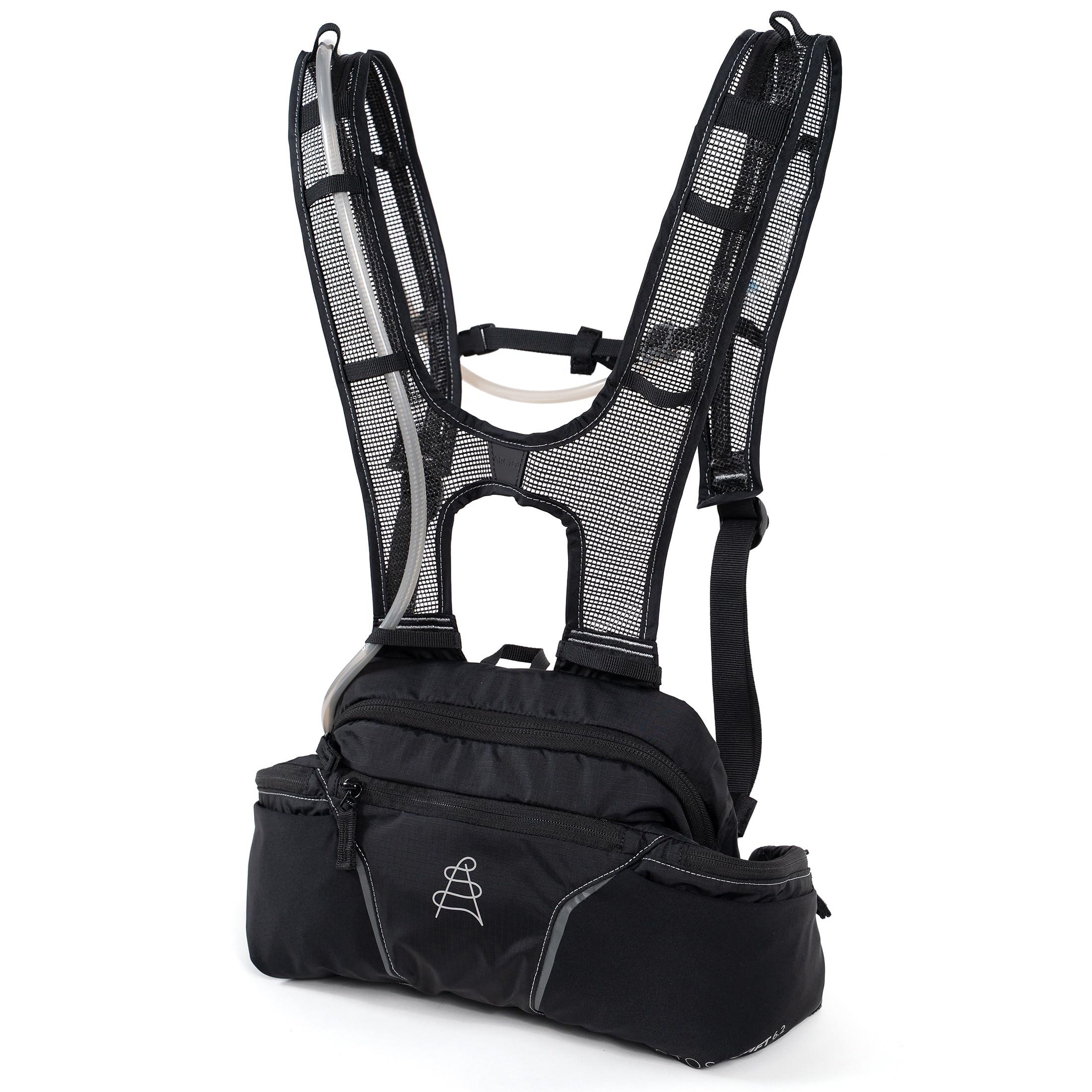 Mountain Bike Hydration Pack with Bladder - Arctos Lumbar MTB Hydration Backpack, Bounce-Free Lower Back Design, Includes Water Bladder