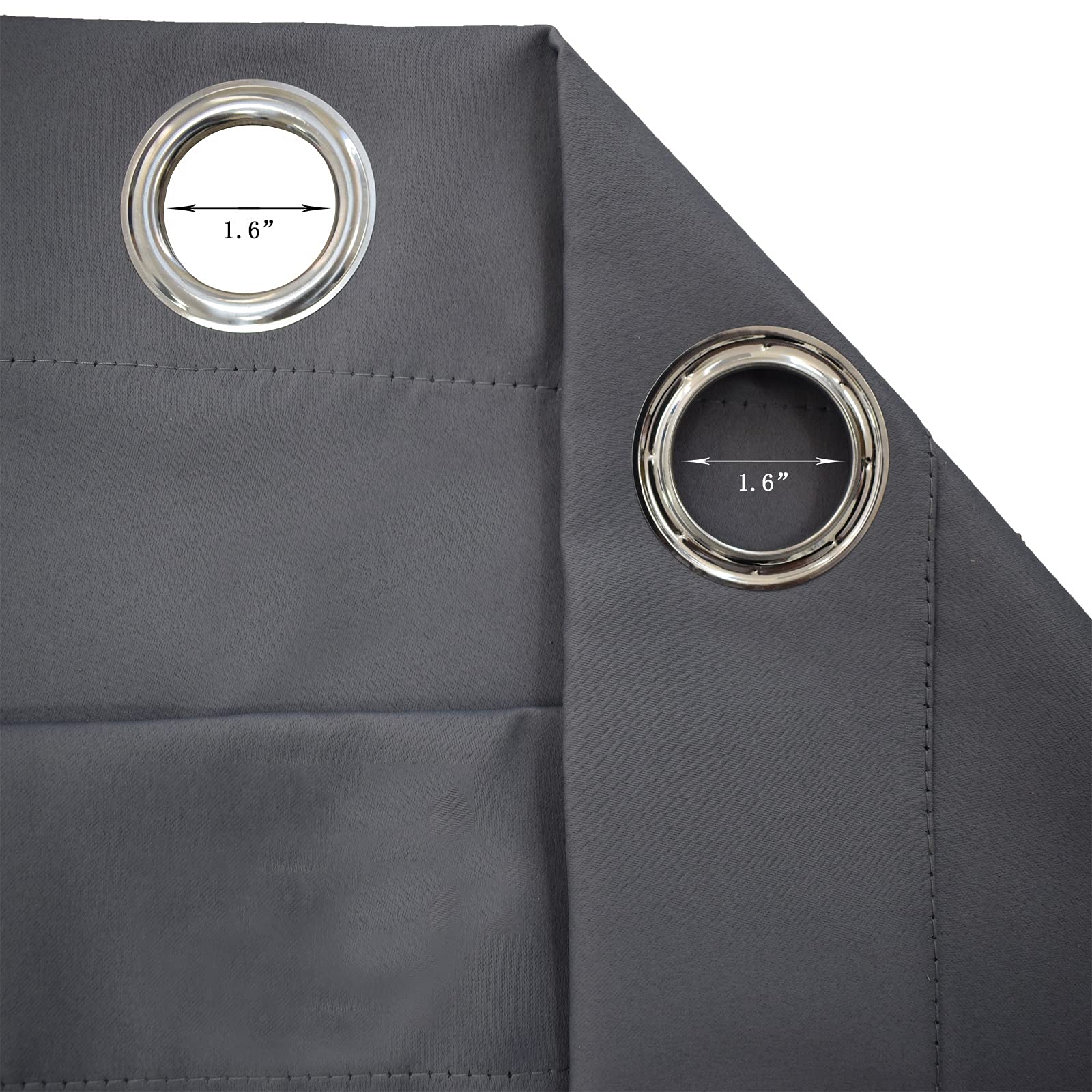 OKYUK Verdunkelungsvorhang Wasserdicht Mit Ösen - 132x238cm Für Garten & Terrasse