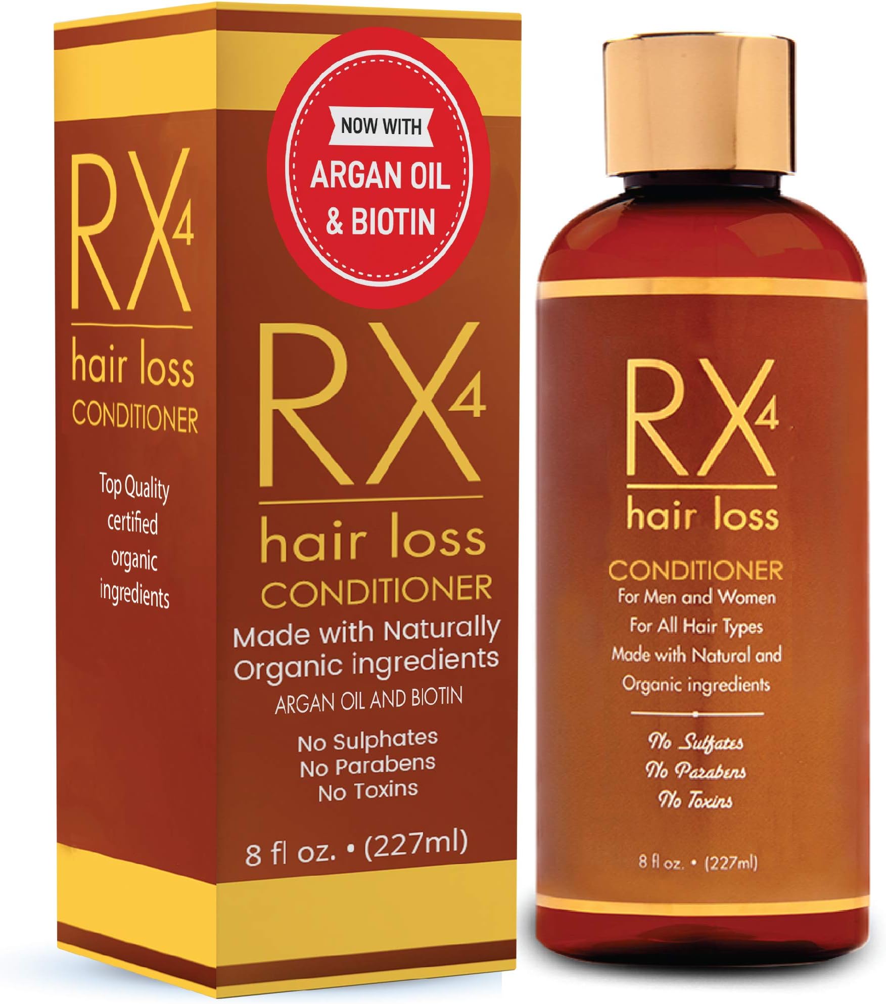 Conditioner for Thinning Hair, DHT Blocker, Naturally Organic with Biotin, Aids in Hair Regrowth, Doctor Recommended Growth Shampoo Treatment System.