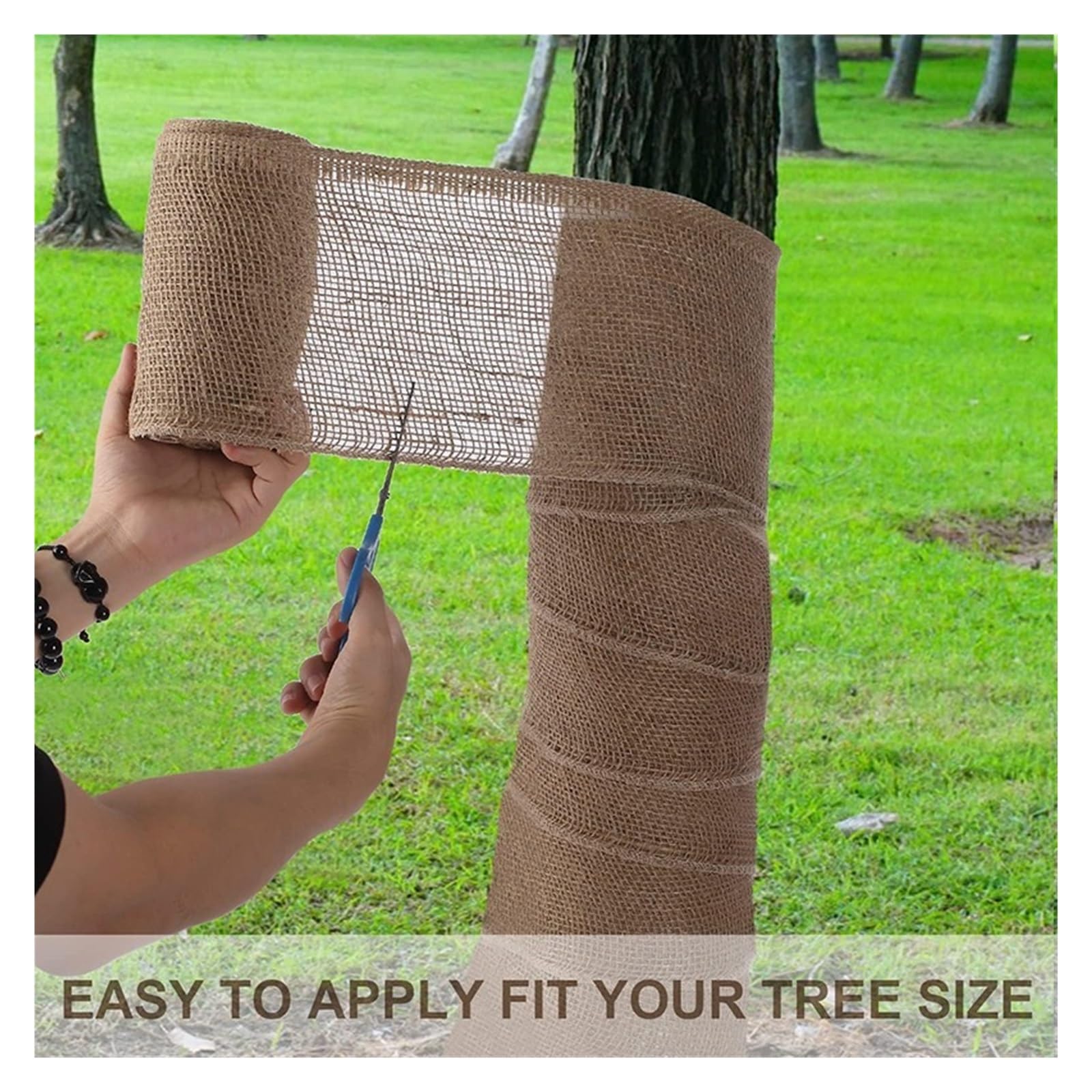 3 uds/3,0 M envoltura de árbol tela lino arpillera, plantas arbustivas for mantener el calor cubierta árboles Para Hogar