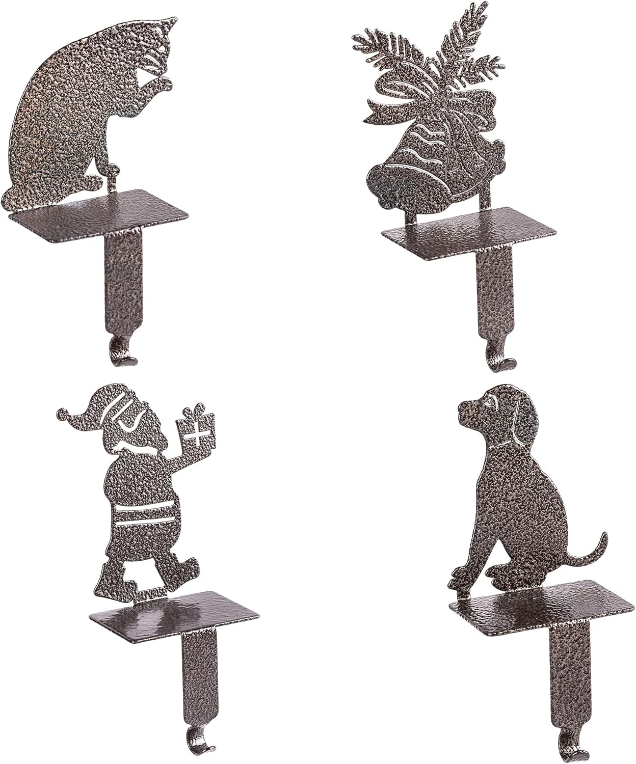 KUZOO Christmas Stocking Holders Mantel Stocking Hooks