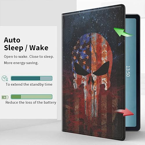 Miniatura 6 de Funda para Samsung Galaxy Tab S8 Plus 2022Tab S7 FE 5G 2021Tab S7 Plus 2020 Tablet de 12.4 pulgadas, soporte multiángulo de piel sintética suave con