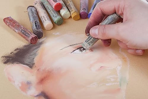 Miniatura 5 de Schmincke - Pasteles, 15 colores"Retrato", 77 415 097, juego en caja con 15 pasteles, pasteles hechos a mano, brillantes, mate aterciopelado,