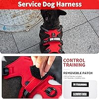 Vista 5 de Arnés a prueba de escapes, arnés antideslizante para perro, arnés reflectante con asa, transpirable, duradero, chaleco ajustable para perros