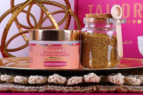 Miniatura 3 de Tailored Beauty Tratamiento acondicionador penetrante profundo para cabello seco o dañado - Acondicionador hidratante a base de hierbas y control