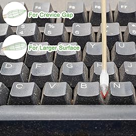 Eyxformula 500 PCS 6 Inch Long Pointed Cotton Swabs for Gun Cleaning, FSC Certified Bamboo Sticks with Precision Tips for Firearms, Electronics, Crafts & Makeup