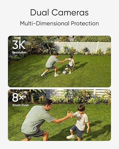 Miniatura 6 de eufy Security Cámara interior E220, panorámica e inclinación, cámara de seguridad interior con reflector E340 con cable, 360 Pan e inclinación