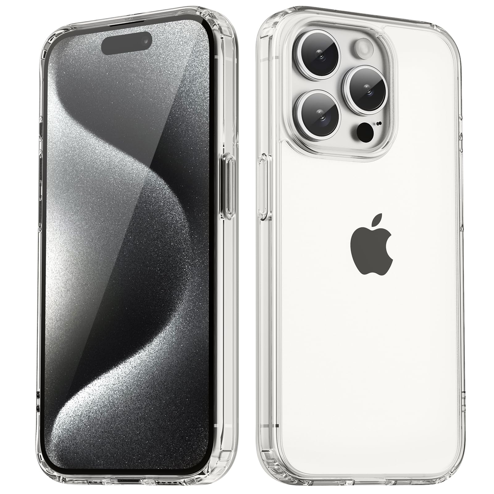 TIIXXA Matte Case for iPhone 15 Pro Case 6.1-Inch, Shockproof Drop Protection, Frosted Translucent Back Phone Cover